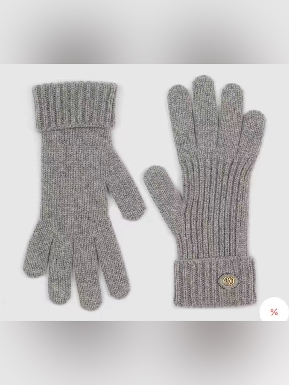Gucci Wool cashmere gloves with Double G